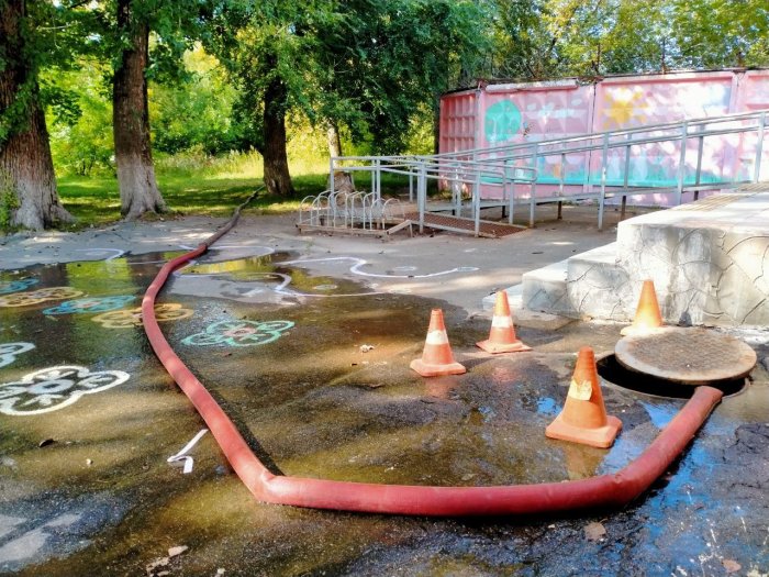 Проведены работы по промывке водопроводных сетей в деревне Федурново