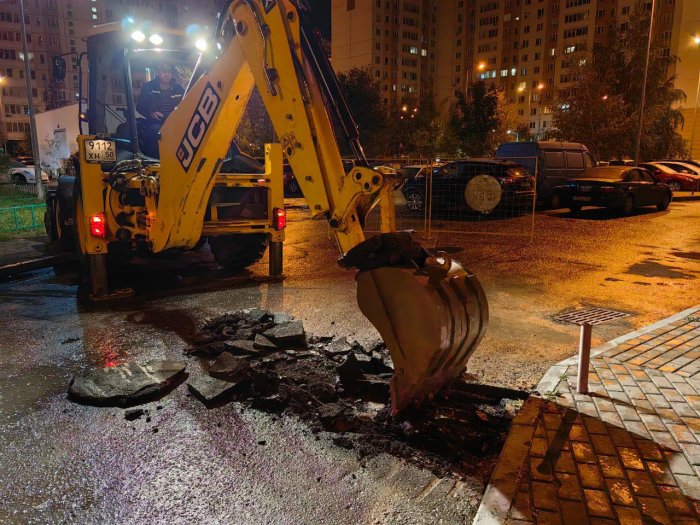 Ликвидирована авария на водопроводных сетях у дома №29 по улице 40 лет Победы