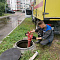 Проведены работы по промывке водопроводных сетей на улице Молодёжной, у дома №18 в микрорайоне Заря