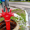 Московский бульвар - промывка водопроводных сетей
