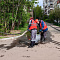 На улице Октябрьская у дома № 9 были проведены работы по прочистке и промывке коллектора